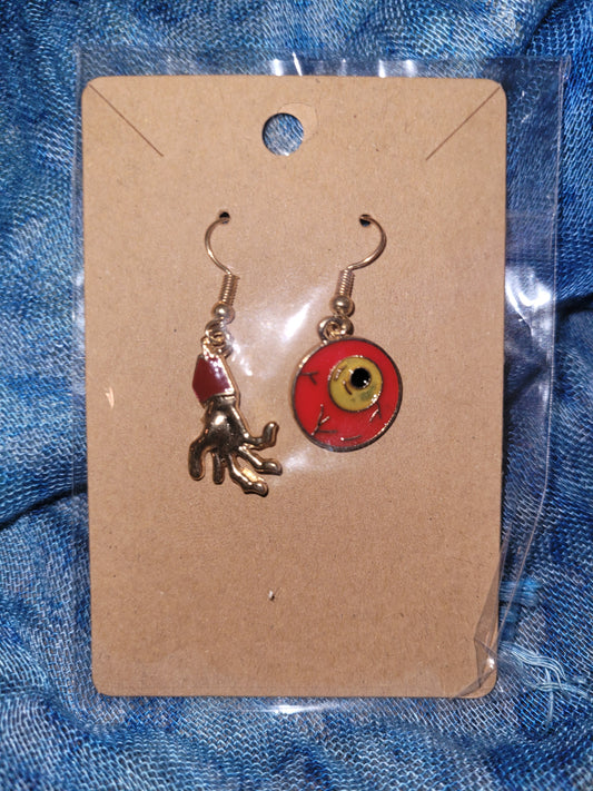 Spooky charm earrings