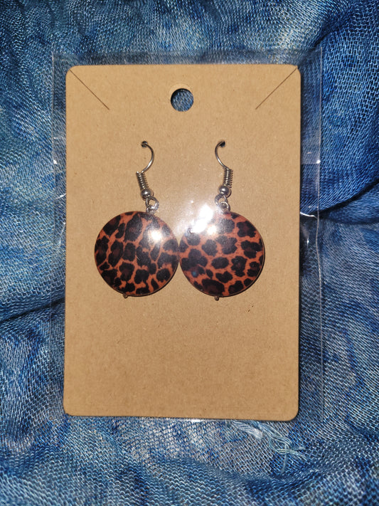 Leopard earrings