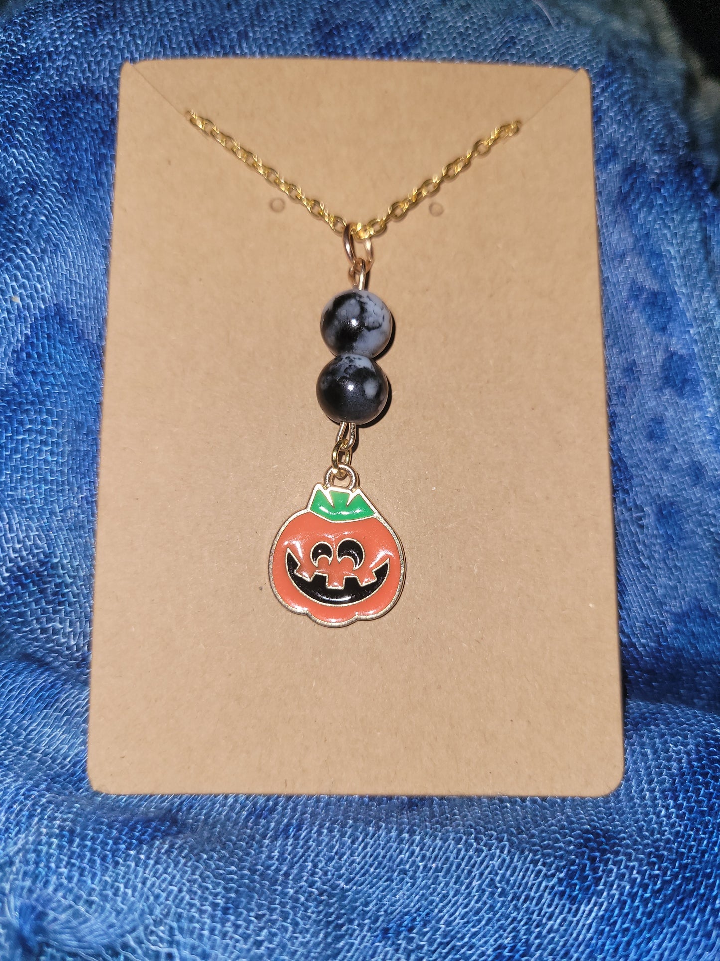 Spooky charm necklace