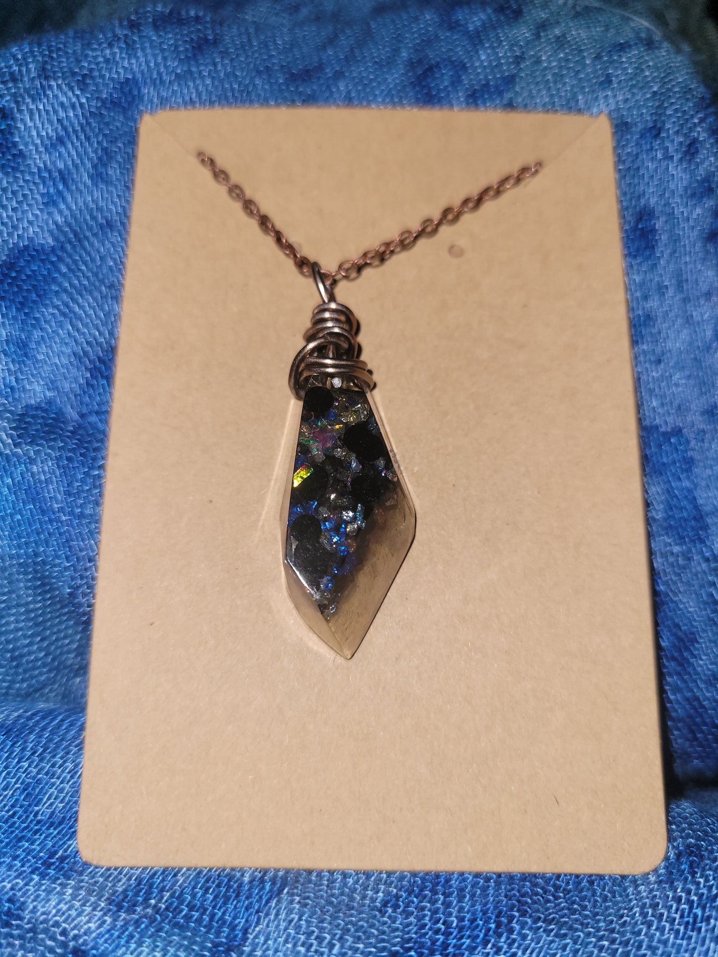 Resin crystal necklace